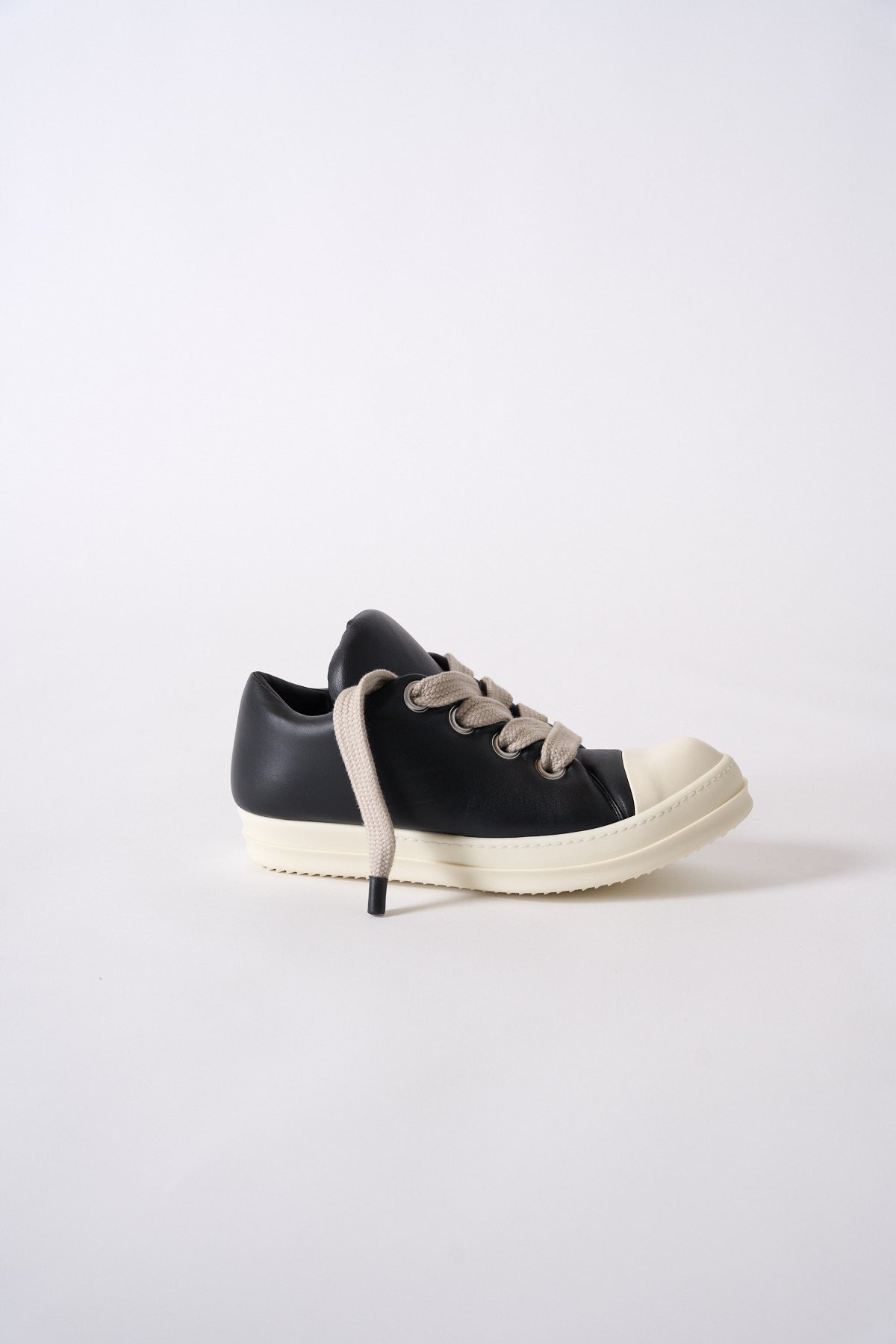 RICK OWENS | JUMBO LACE PADDED LOW SNEAKERS – MAXFIELD LA