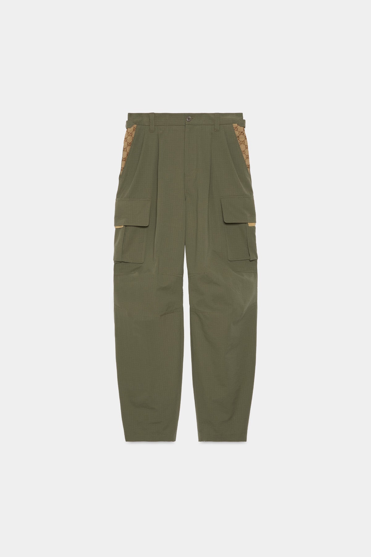 Gucci Brown GG Cuff Cargo Pants