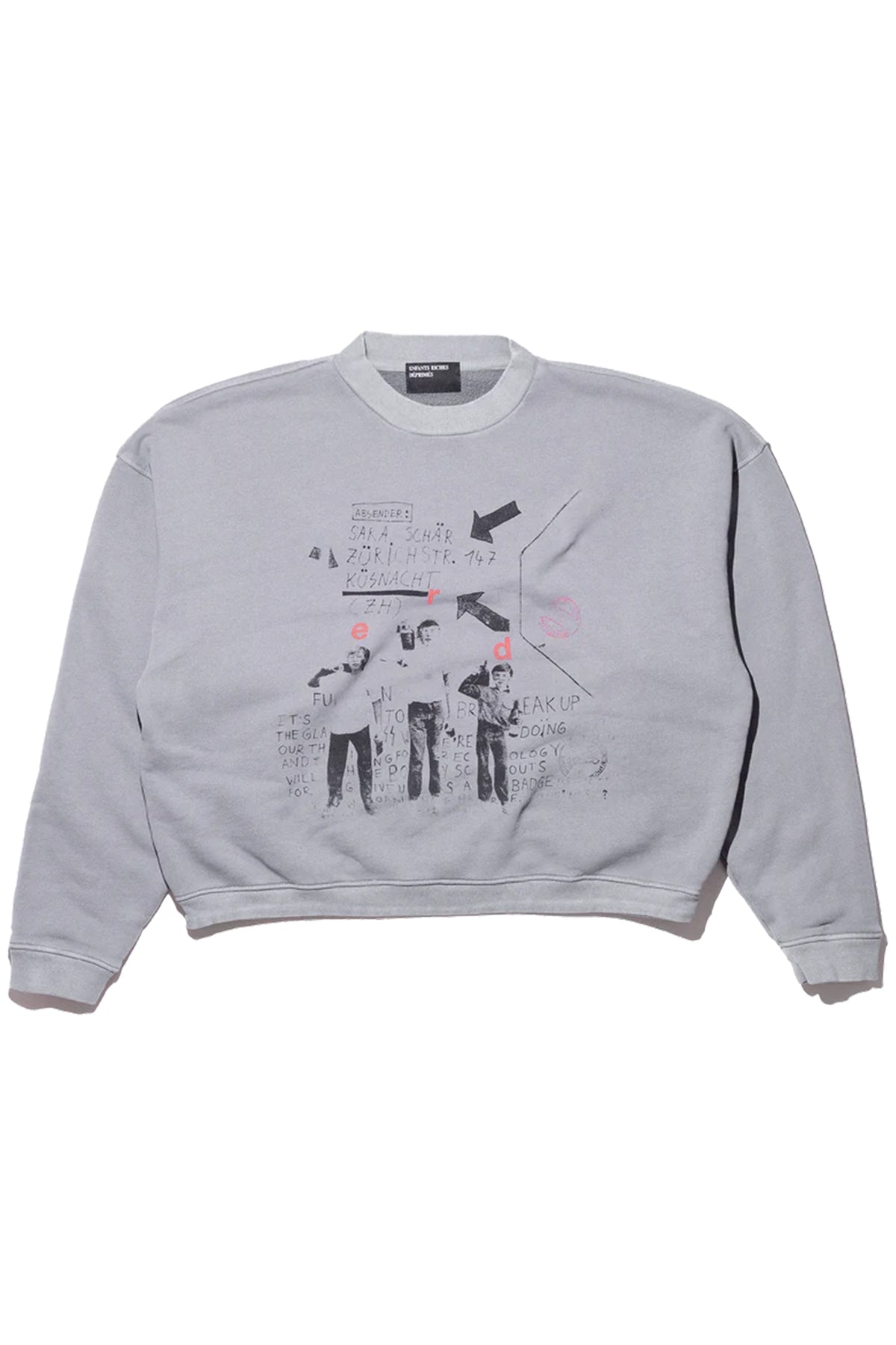 ENFANTS RICHES DÉPRIMÉS | TAPE CREWNECK SWEATSHIRT