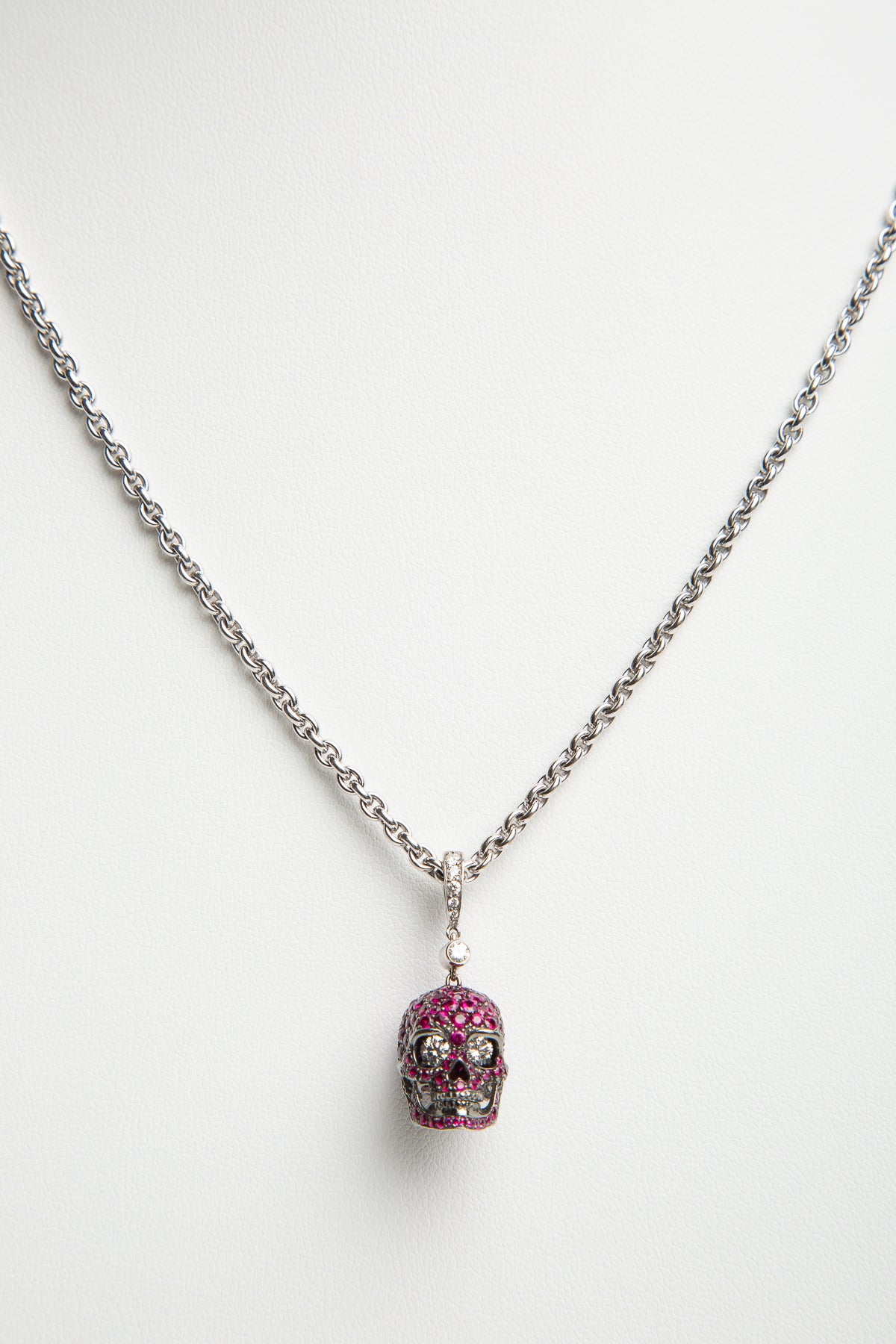 Pink Skull Necklace