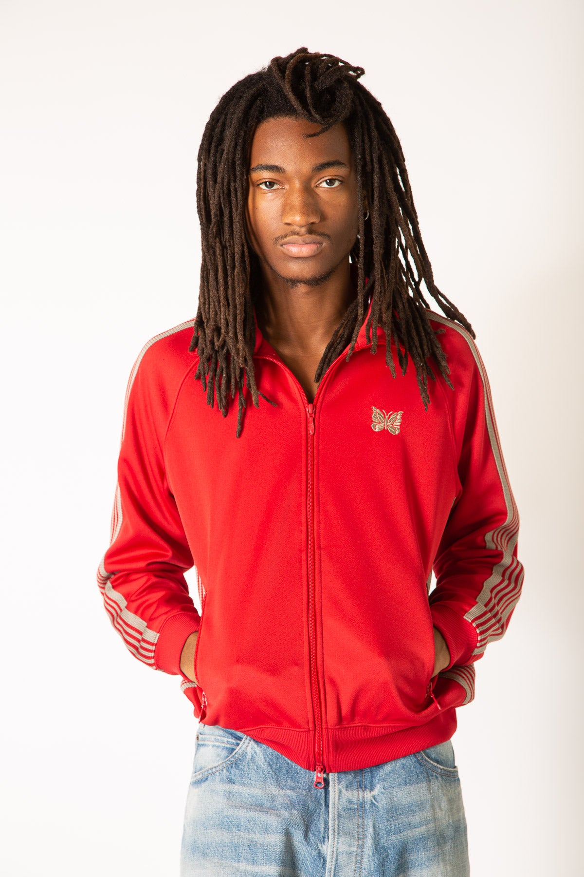 Superstar red cheap track jacket