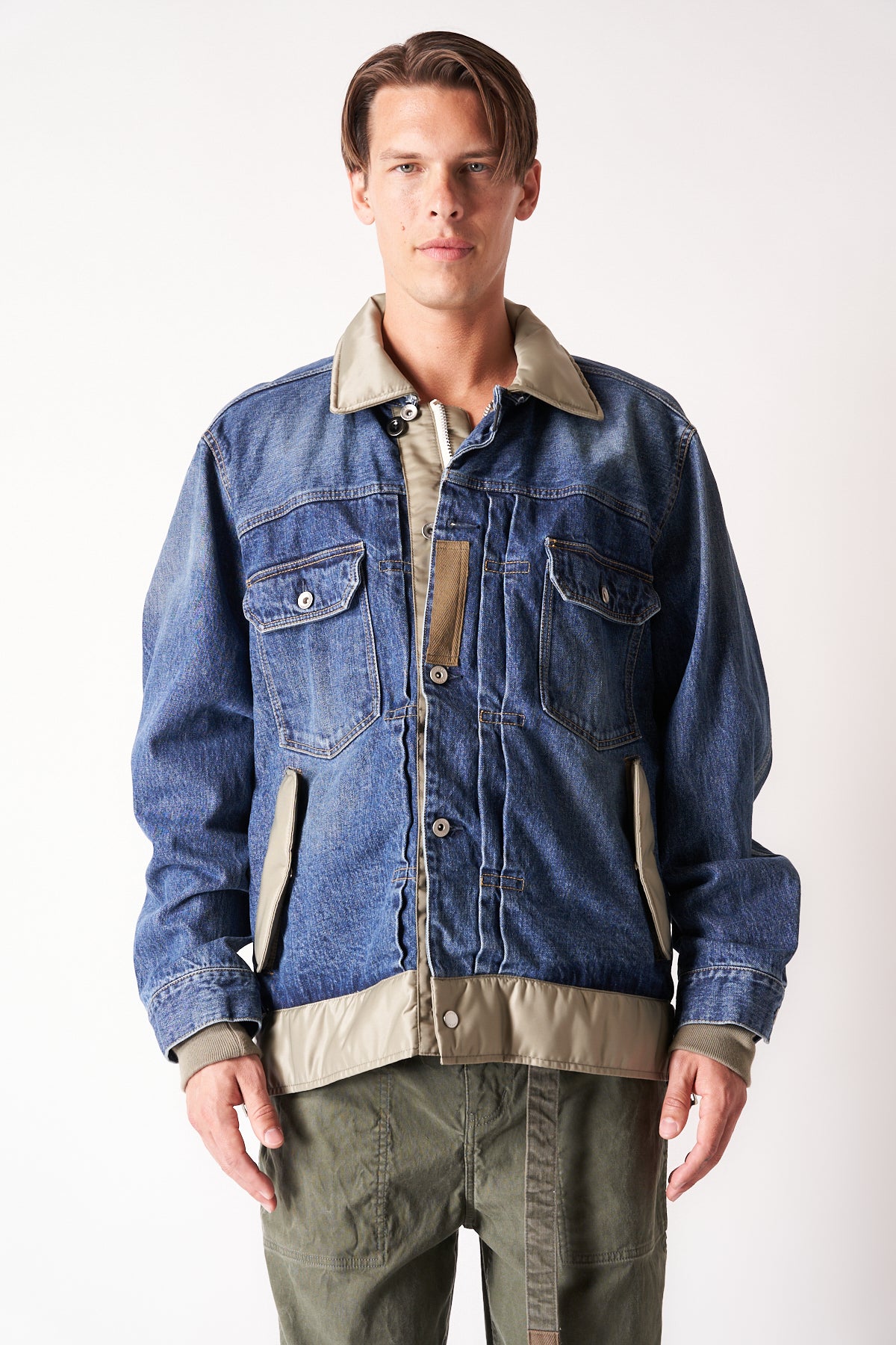 SACAI | DENIM NYLON BLOUSON