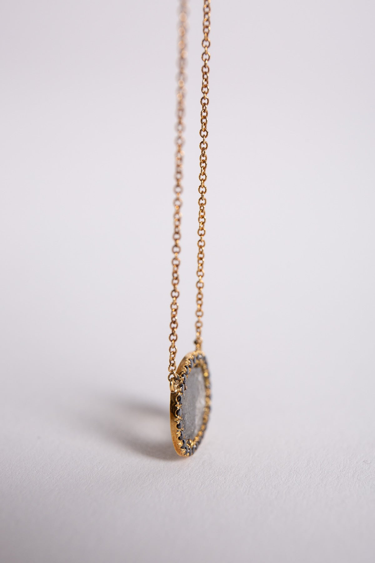 JOANNE FISKE | RAW SLICE BLACK DIAMOND NECKLACE - MAXFIELD LA