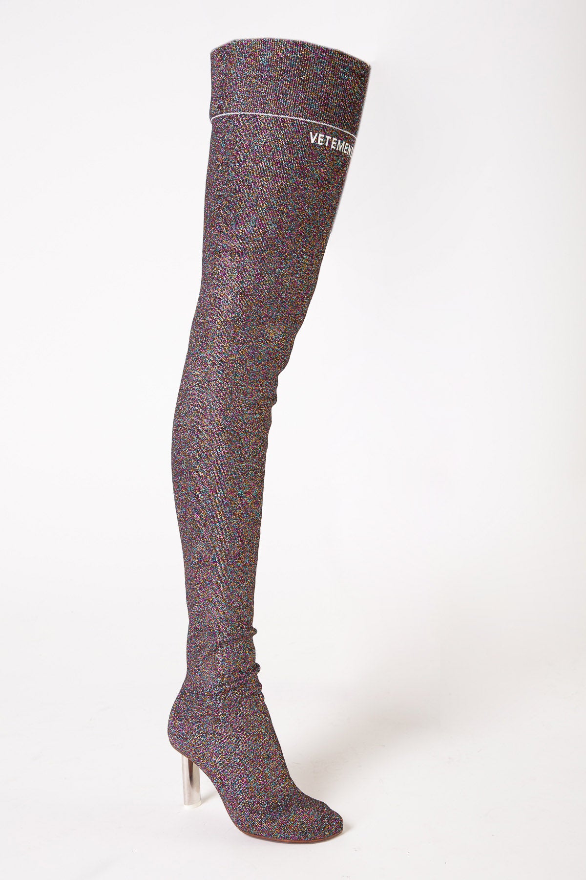 Vetements boots thigh clearance high