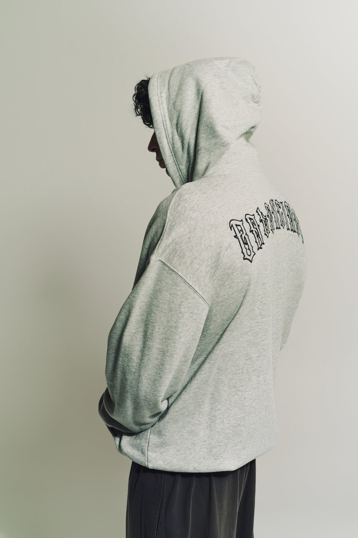 BALENCIAGA | GOTHIC TATTOO LOGO HOODIE