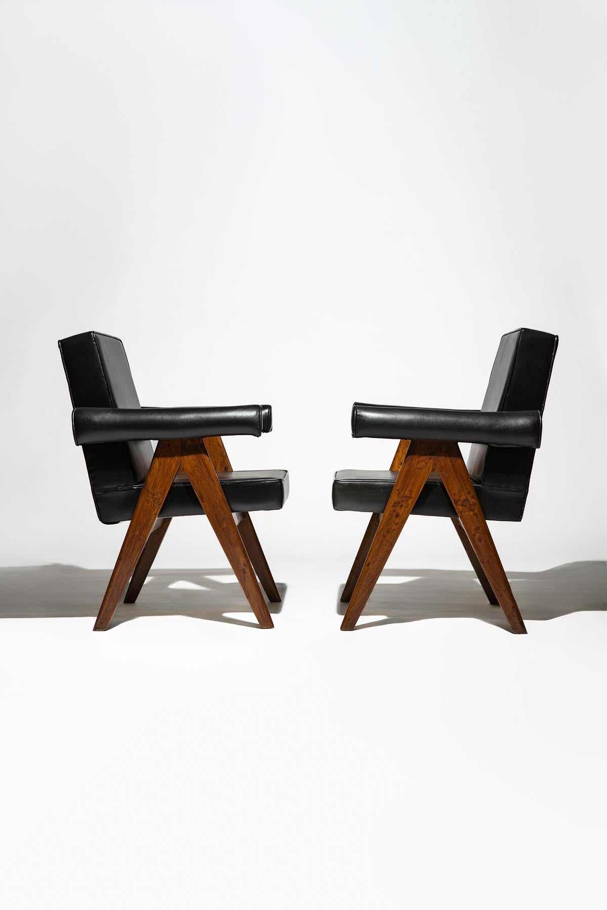 MAXFIELD PRIVATE COLLECTION | PIERRE JEANNERET COMMITTEE CHAIR (SET OF 2) - MAXFIELD LA