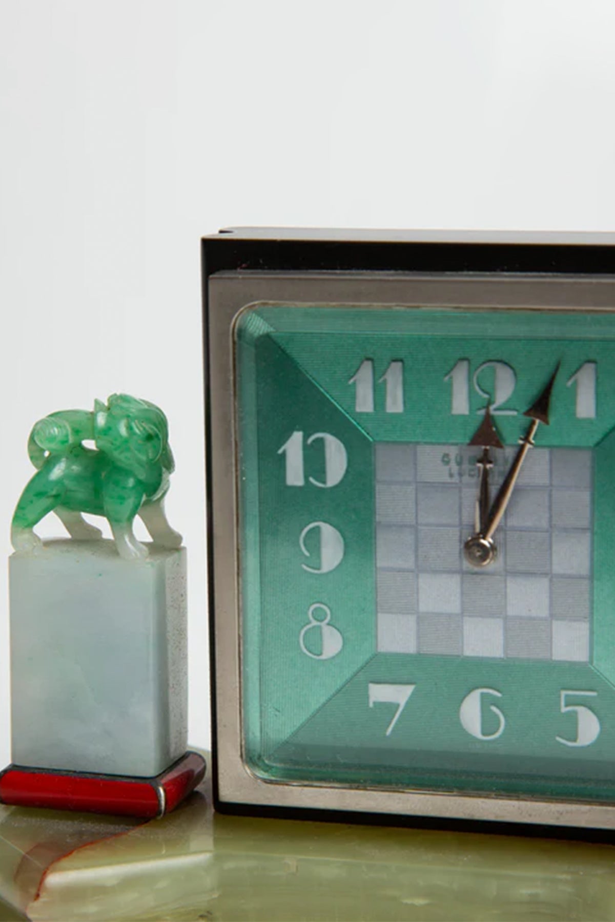 GÜBELIN | 1930'S MARBLE DESK CLOCK - MAXFIELD LA