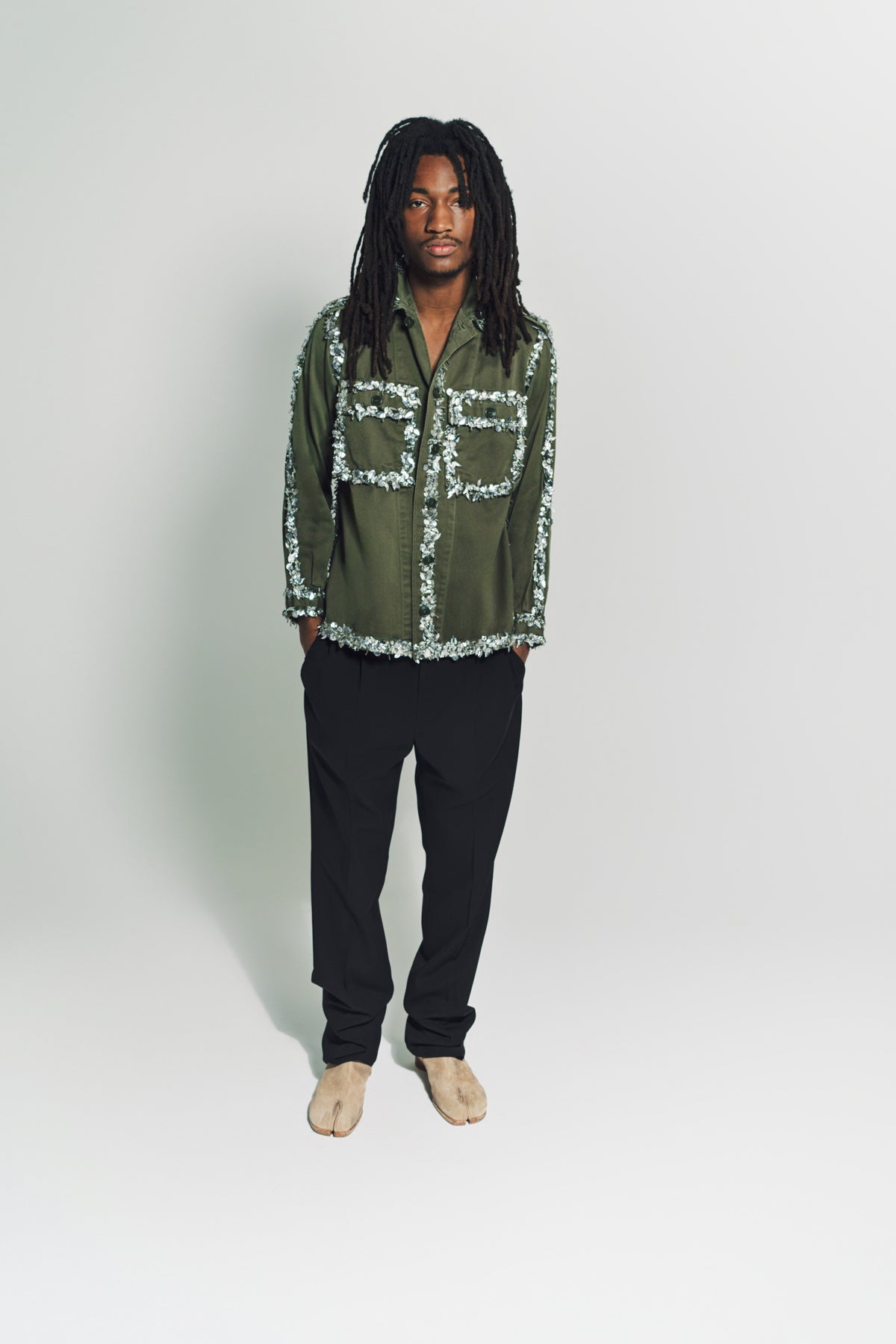 LIBERTINE | BEAD SEAM ARMY JACKET