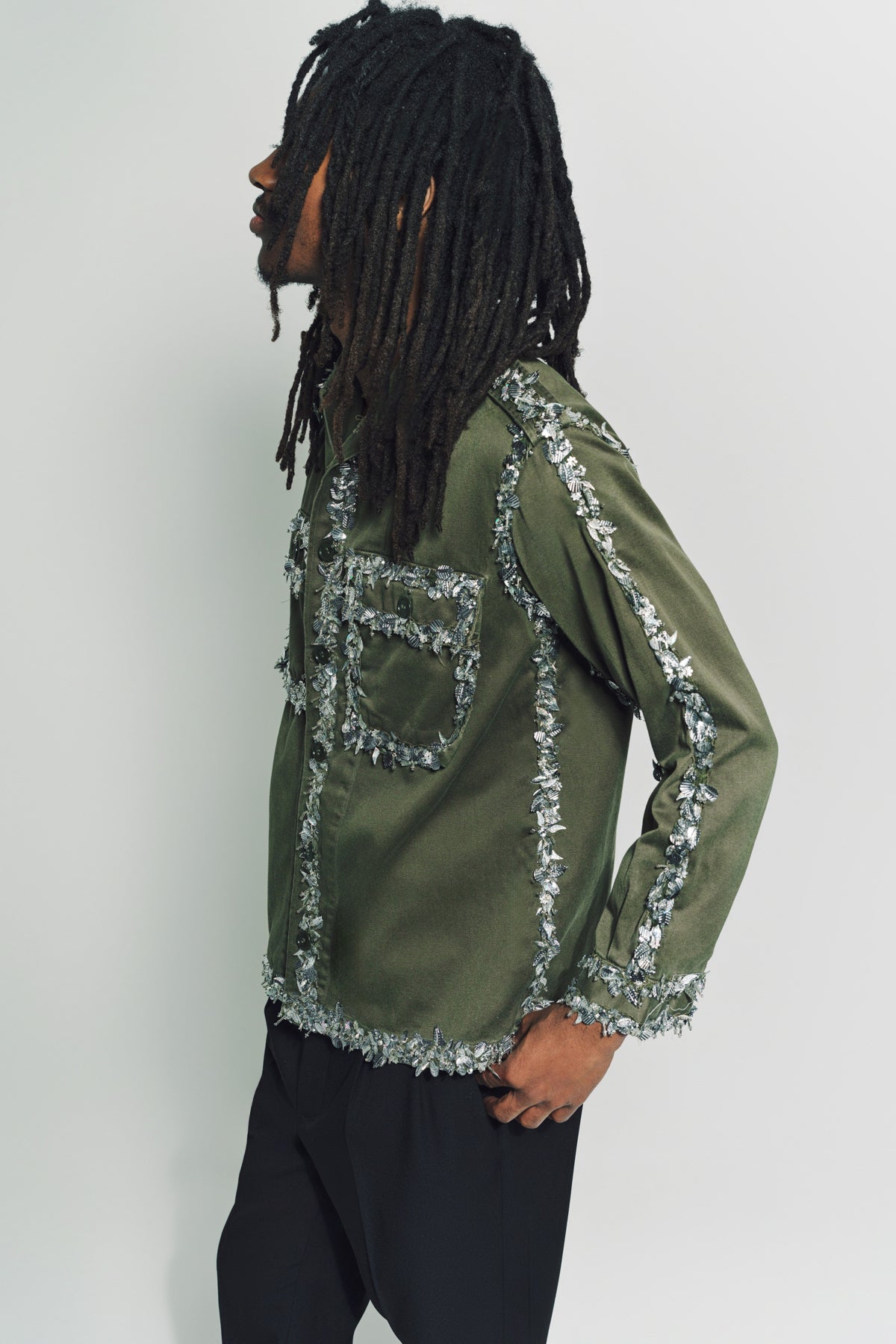 LIBERTINE | BEAD SEAM ARMY JACKET