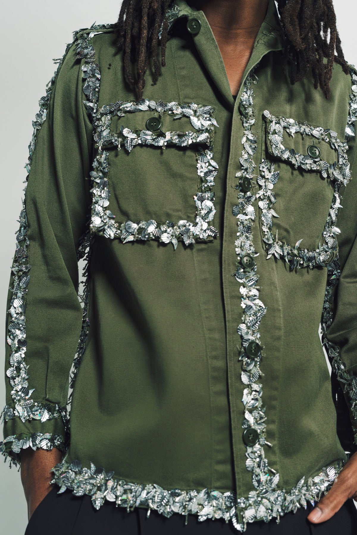 LIBERTINE | BEAD SEAM ARMY JACKET