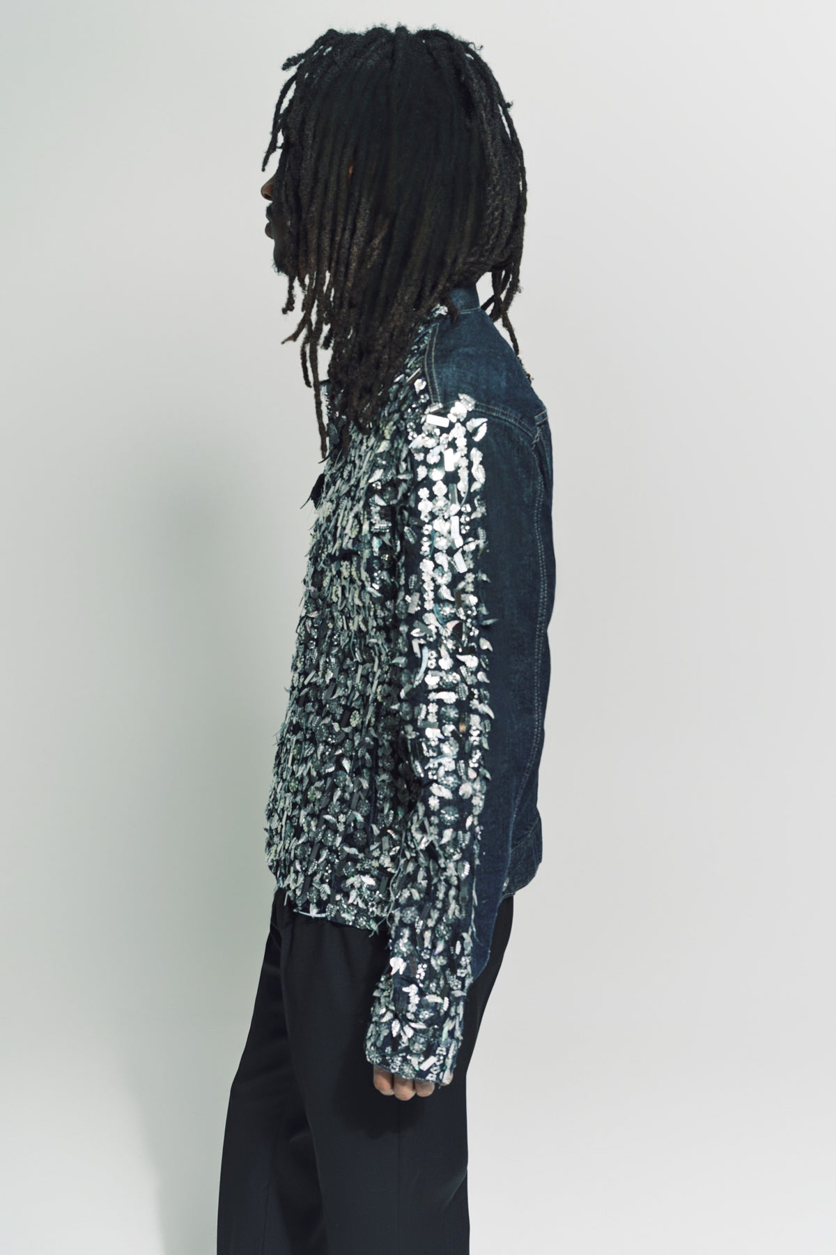 LIBERTINE | BEADED DENIM JACKET