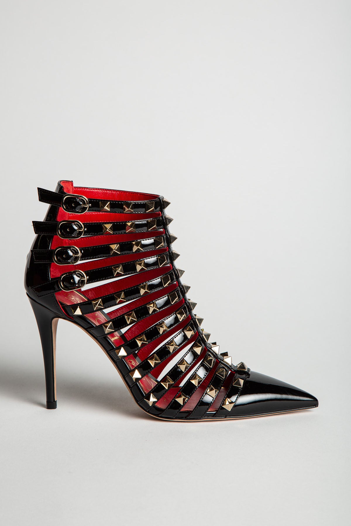 VALENTINO | STUDDED T-STRAP BOOTIES