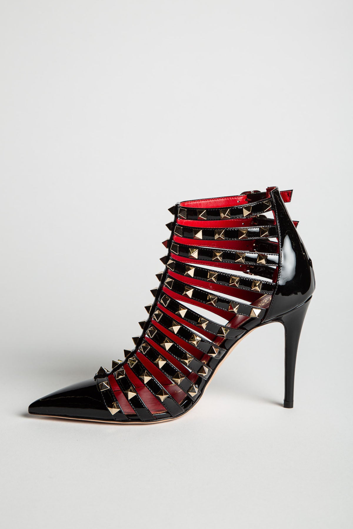 VALENTINO | STUDDED T-STRAP BOOTIES