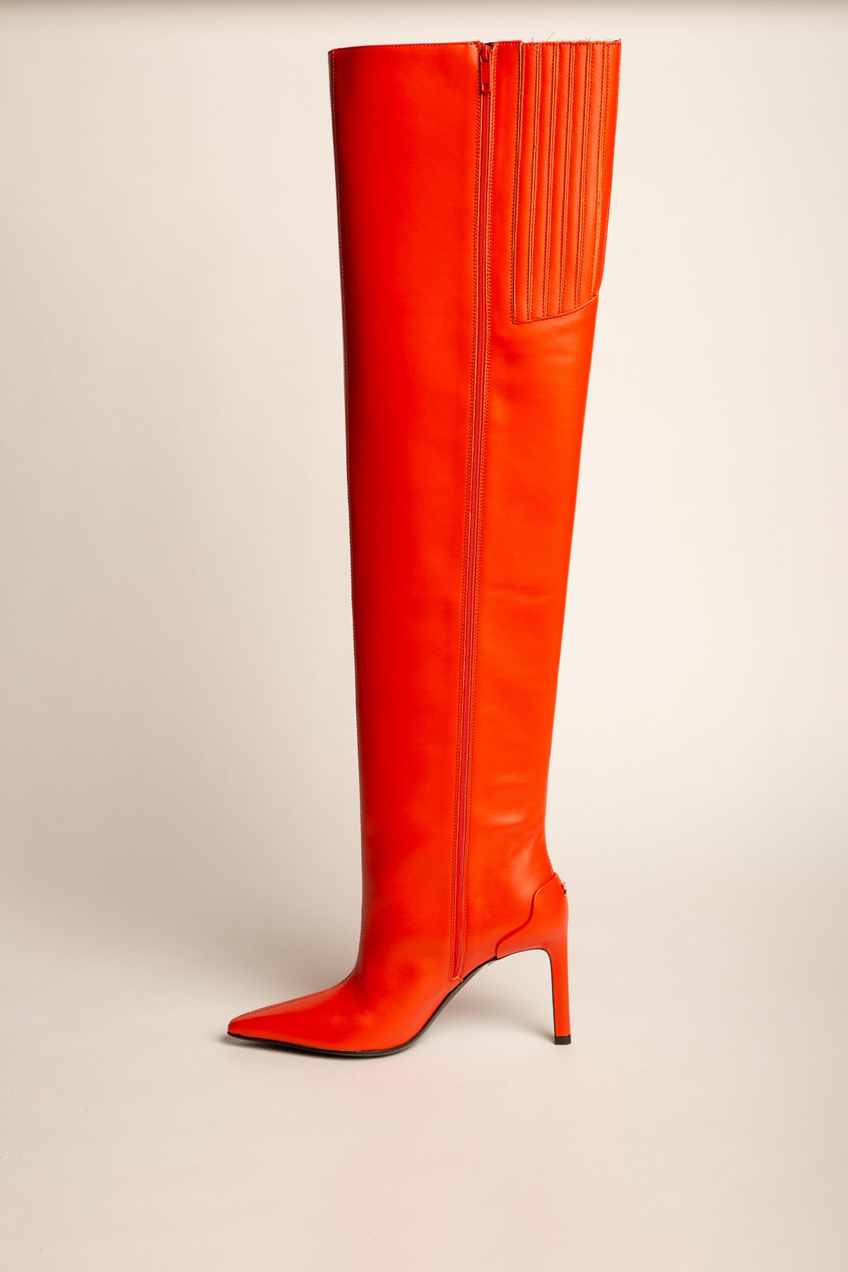 COURRÈGES | SHARP LEATHER HIGH HEELED BOOTS - MAXFIELD LA