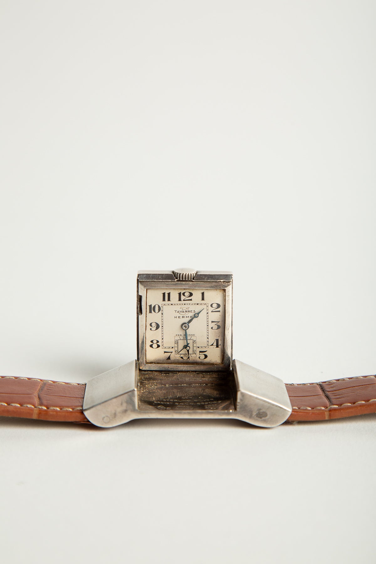 HERMÈS | 1920'S STERLING SILVER GOLF BELT WATCH