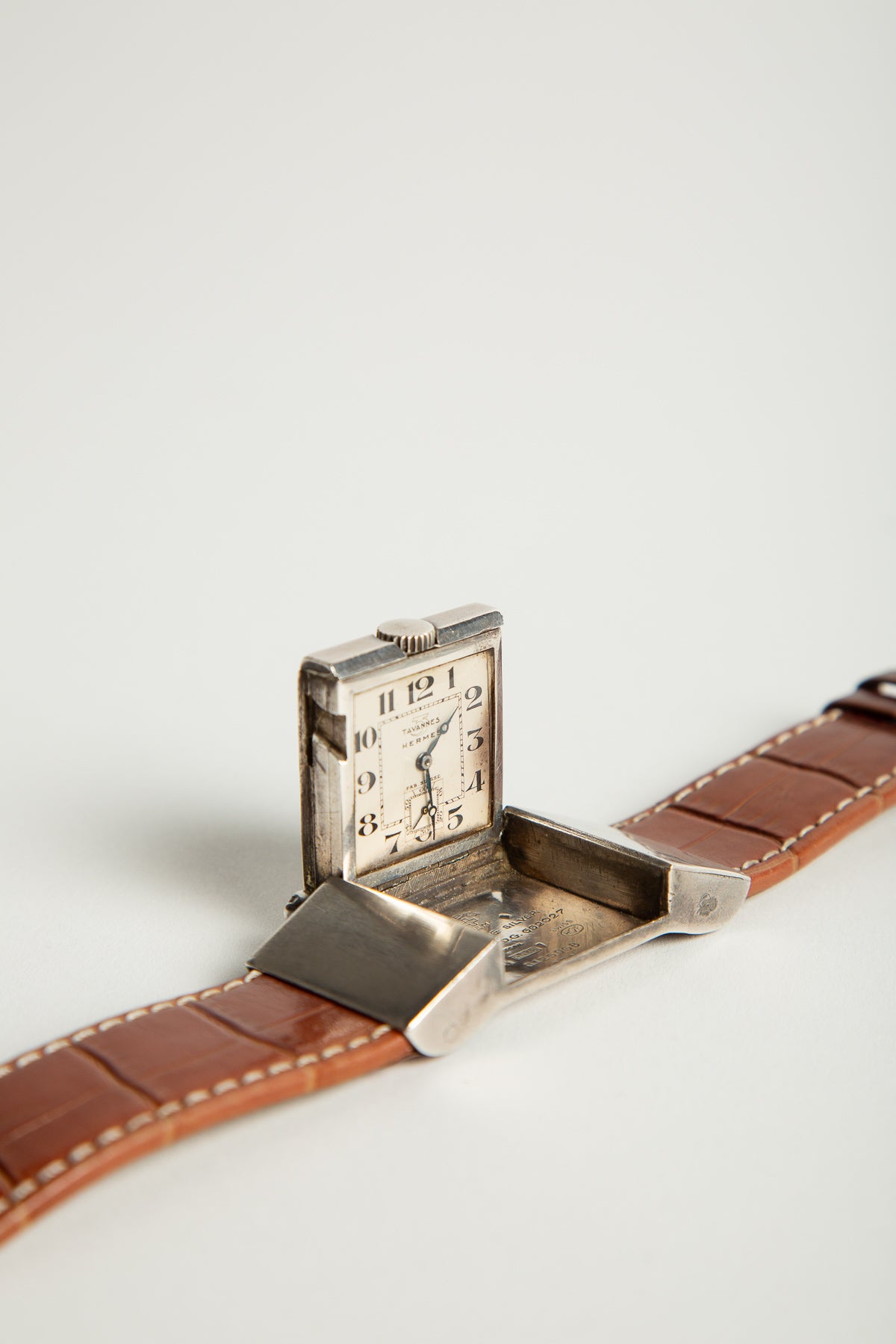 HERMÈS | 1920'S STERLING SILVER GOLF BELT WATCH