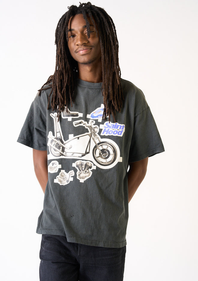 SAINT MICHAEL | NEIGHBORHOOD BIKE SHORT SLEEVE TEE