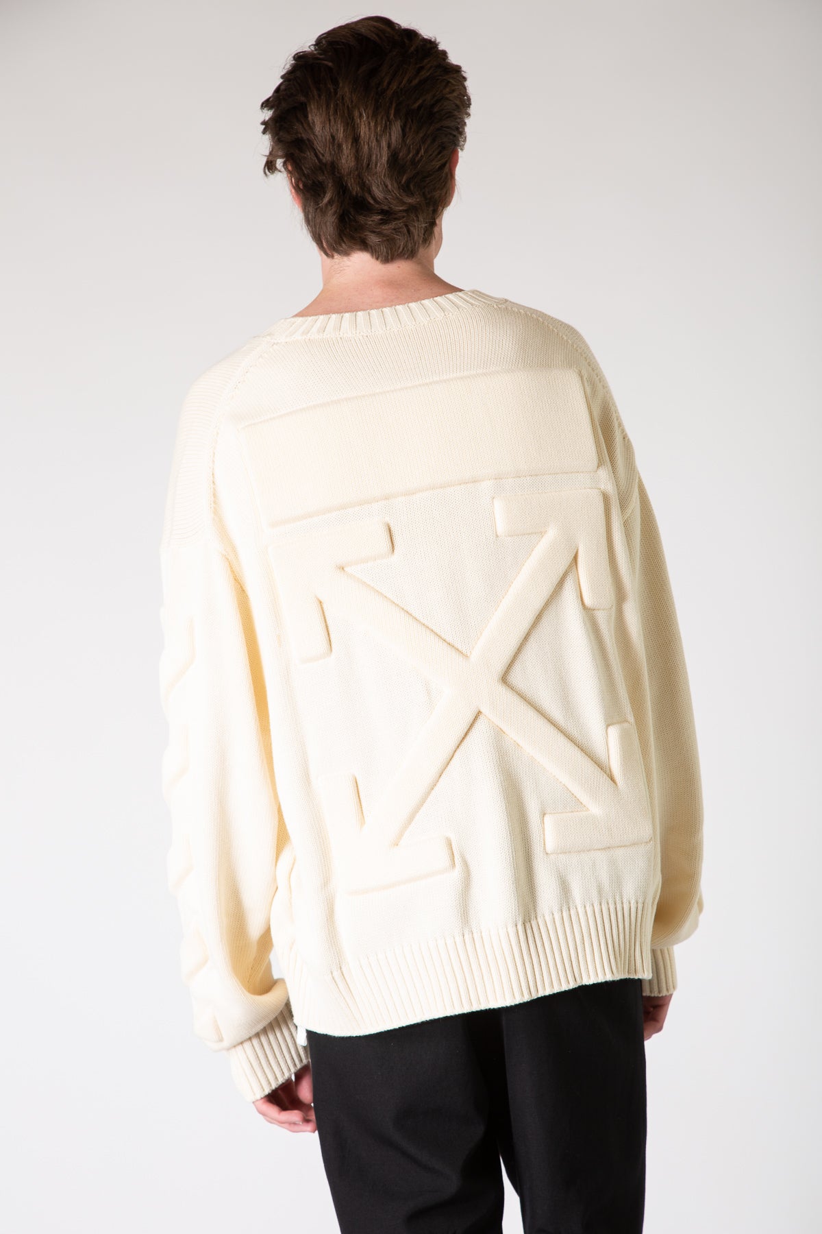 Off-White Khaki outlets Diag Sweater