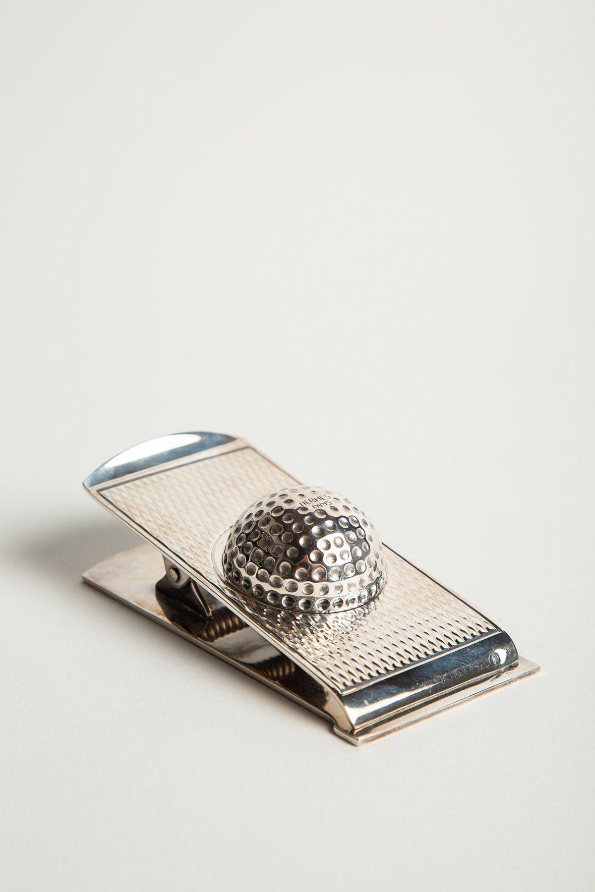 HERMÈS | 60'S SILVER GOLF BALL PAPER CLIP