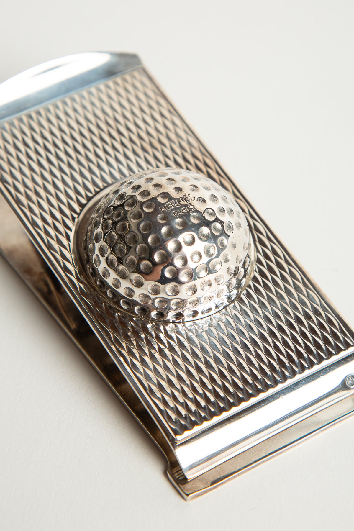 HERMÈS | 60'S SILVER GOLF BALL PAPER CLIP