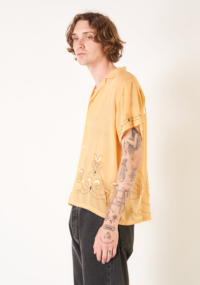 BODE | BEADED SHORT SLEEVE SHIRT