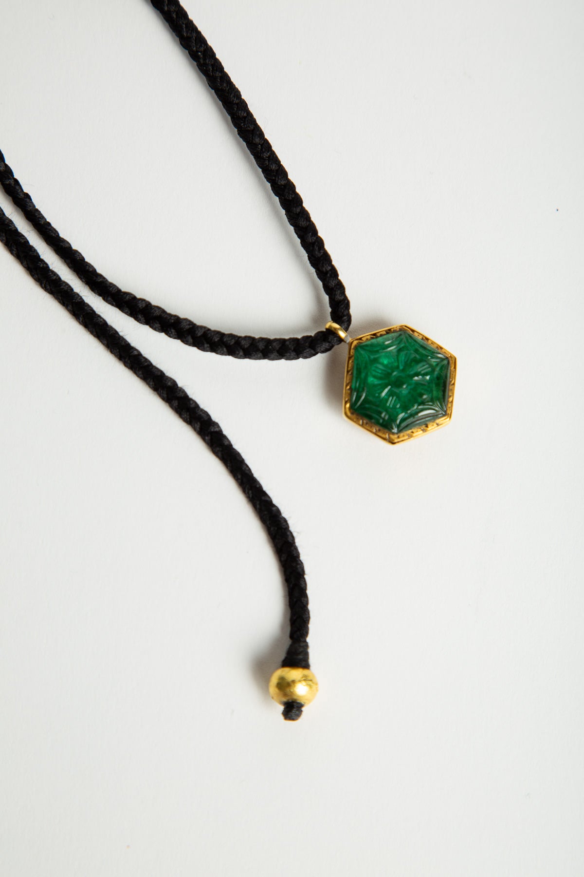 AMRAPALI LONDON | 18K YELLOW GOLD AND EMERALD ROPE NECKLACE