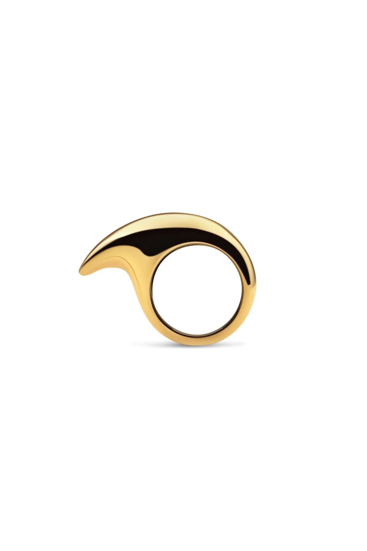 JOVANA DJURIC | MEDIUM YELLOW GOLD CRESCENT RING - MAXFIELD LA