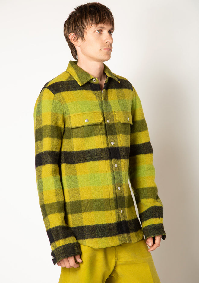 RICK OWENS | PLAID OUTERSHIRT – MAXFIELD LA