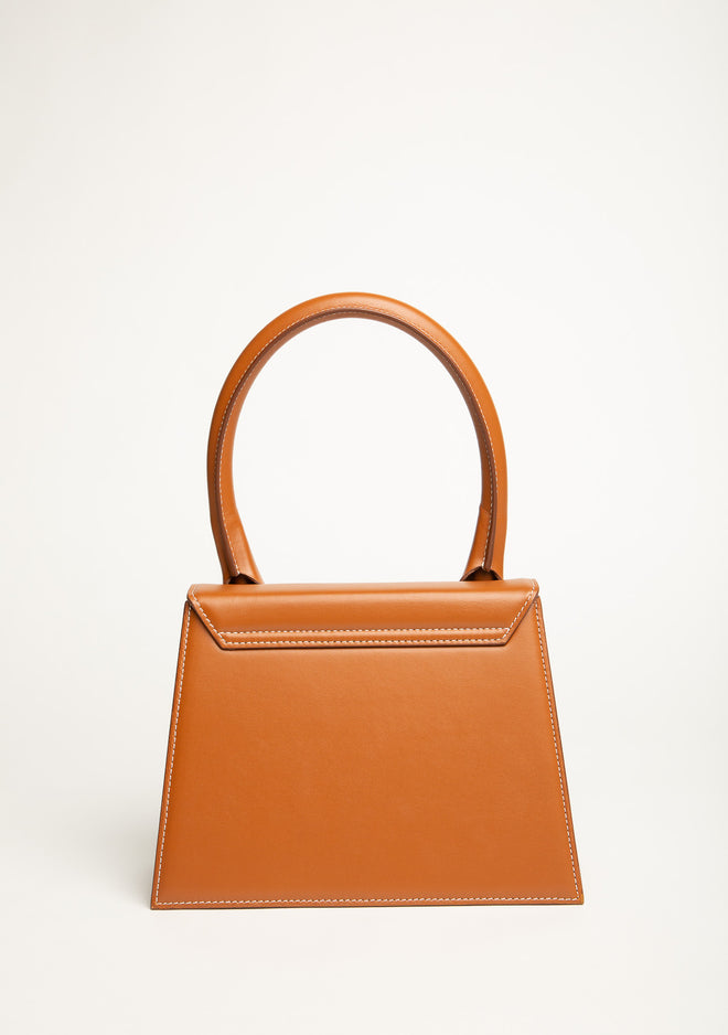 Jacquemus Brown Leather Mini Le Chiquito Top Handle w/ Hermes