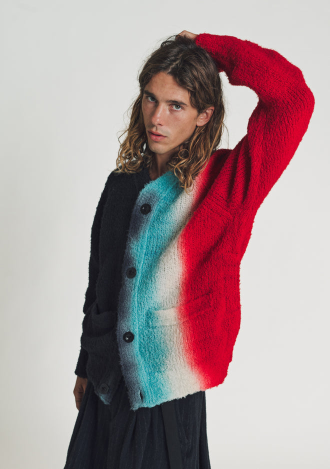 Tie Dye Wool Blend Sweater in Multicoloured - Sacai