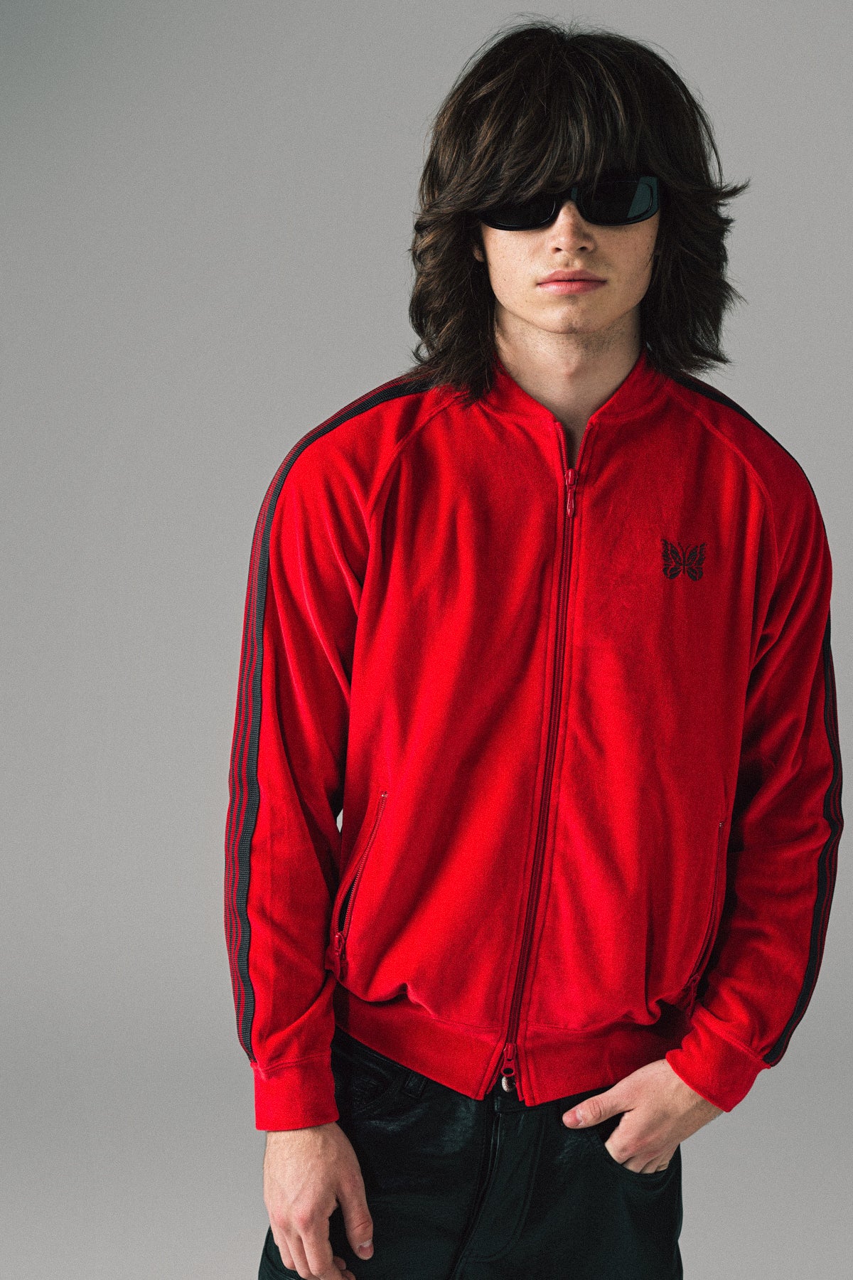 NEEDLES | VELOUR TRACK JACKET - MAXFIELD LA