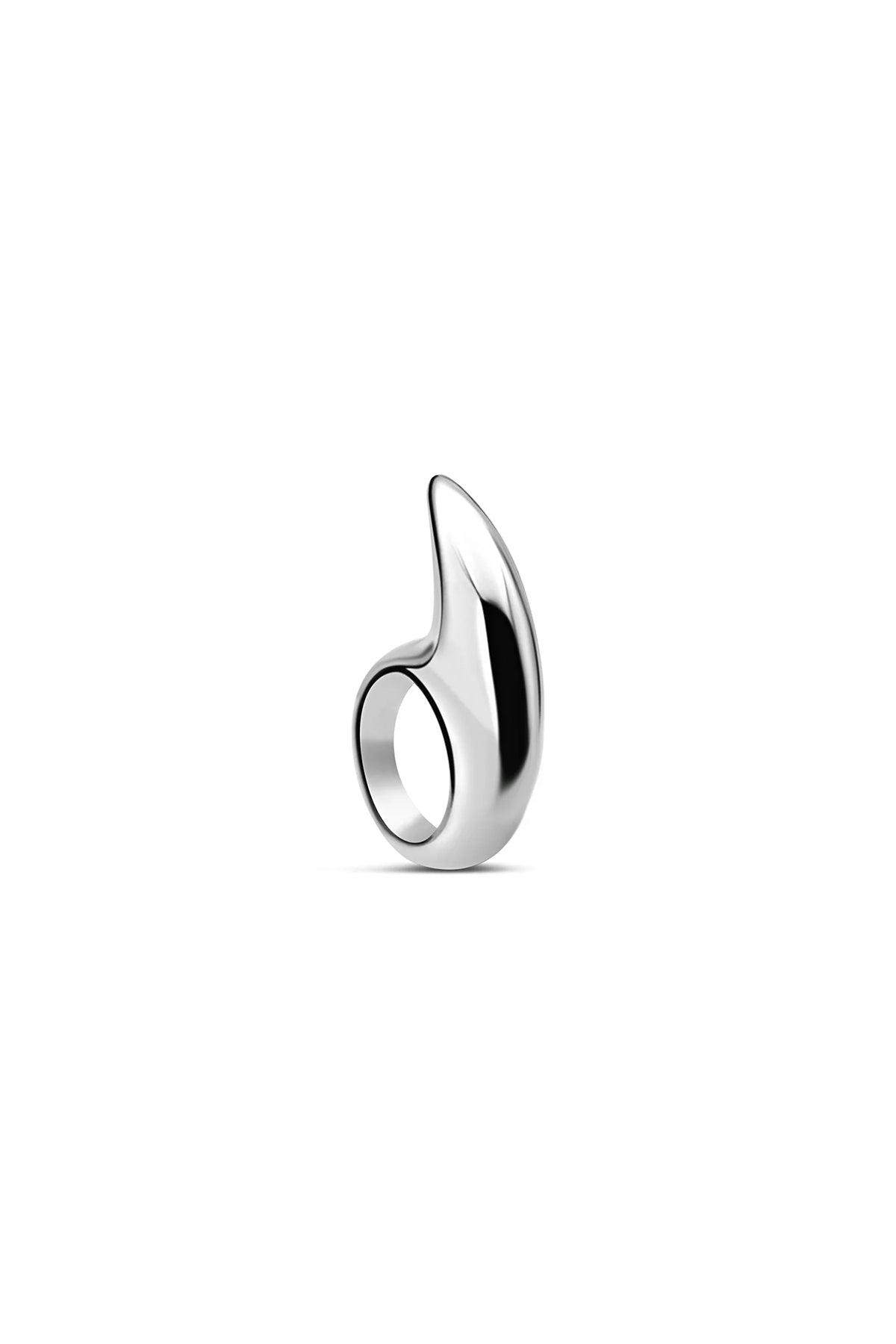 JOVANA DJURIC | LARGE SILVER CRESCENT RING