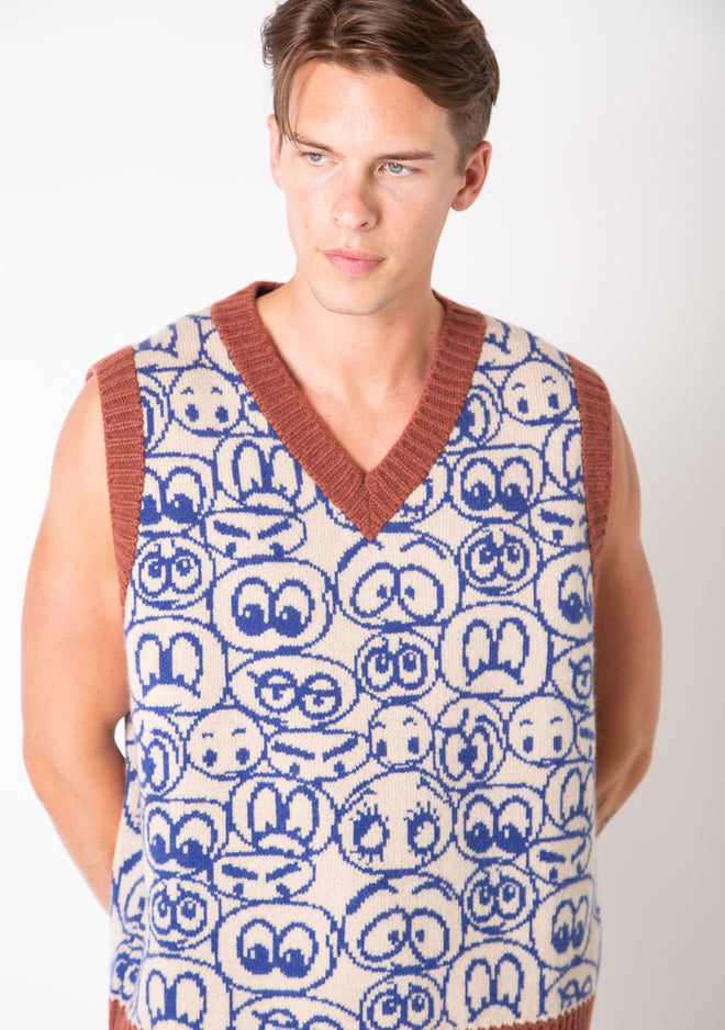 THE ELDER STATESMAN | EXPRESSION V-NECK VEST – MAXFIELD LA