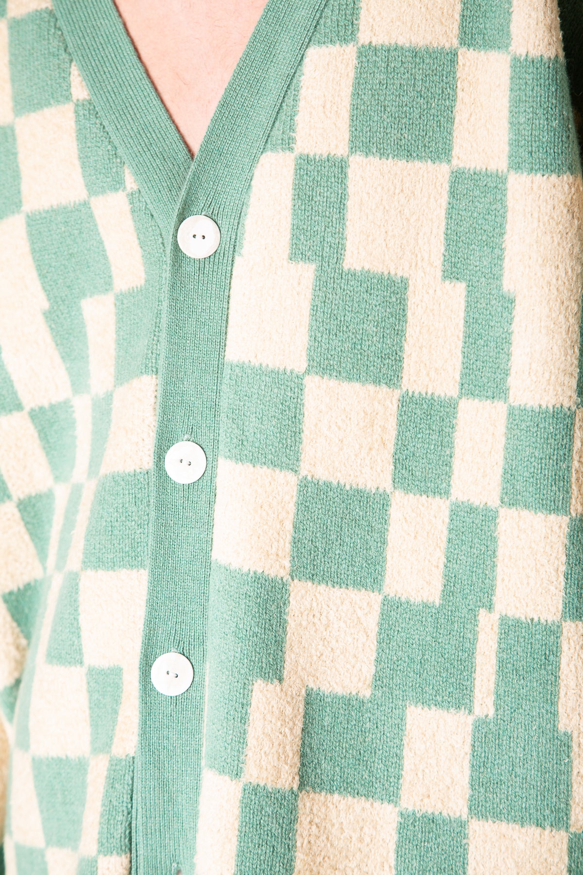 THE ELDER STATESMAN | CARDINAL CHECKER CARDIGAN - MAXFIELD LA