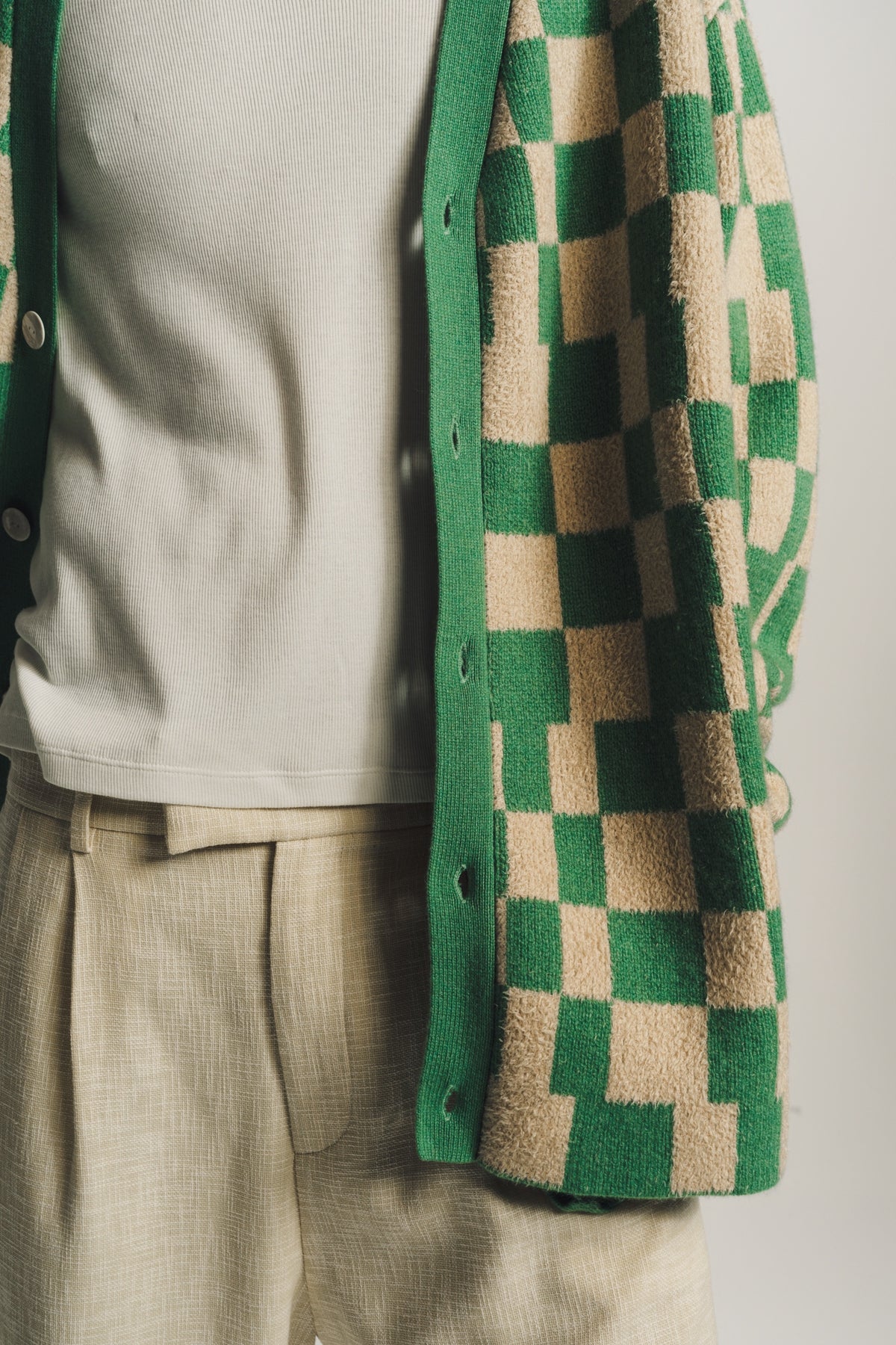 THE ELDER STATESMAN | CARDINAL CHECKER CARDIGAN - MAXFIELD LA