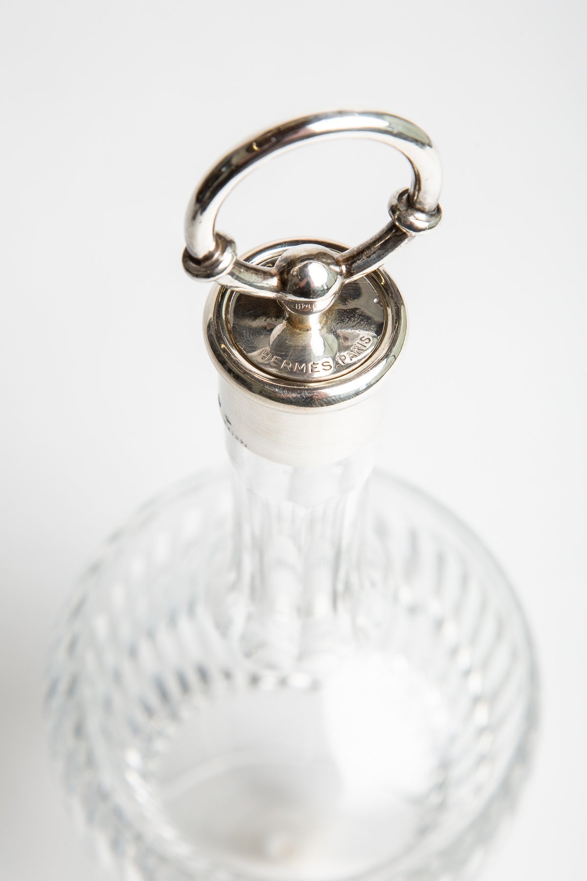 HERMÈS | 1985 STERLING SILVER & CRYSTAL DECANTER - MAXFIELD LA