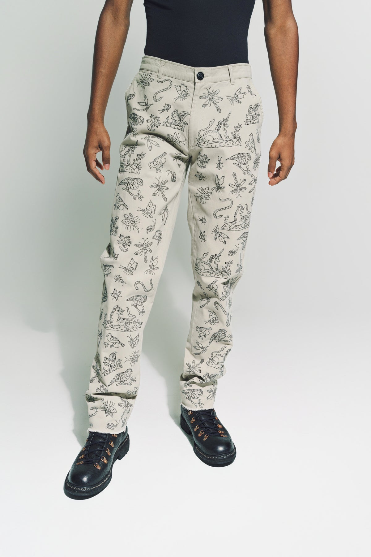 LIBERTINE | ‘ELIZABETHAN STUMP WORK’ CHINOS