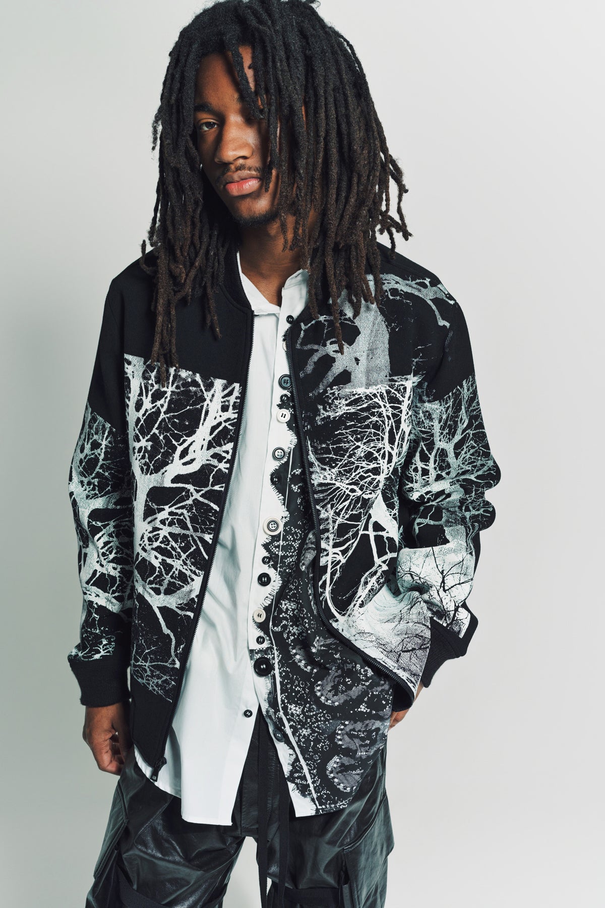 LIBERTINE | ‘MIDNIGHT FOREST’ BOMBER JACKET