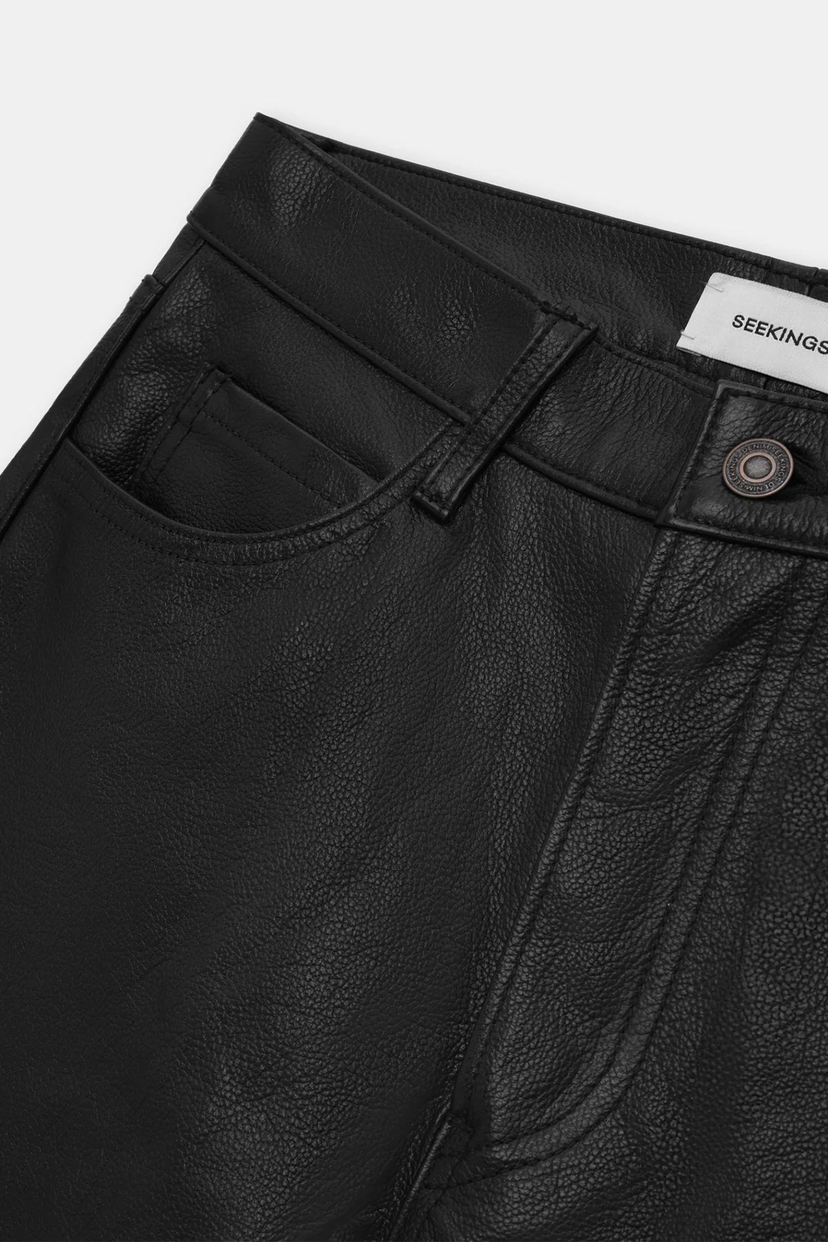 SEEKINGS | 98 FIT LEATHER PANTS - MAXFIELD LA