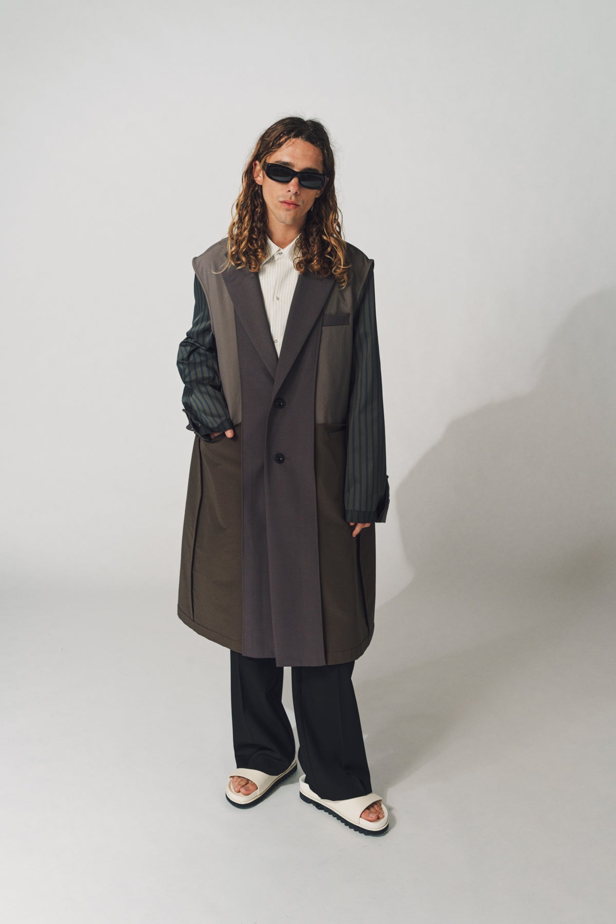 人気の sacai suiting 21ss coat Suiting 20ss サイズ1- メンズ