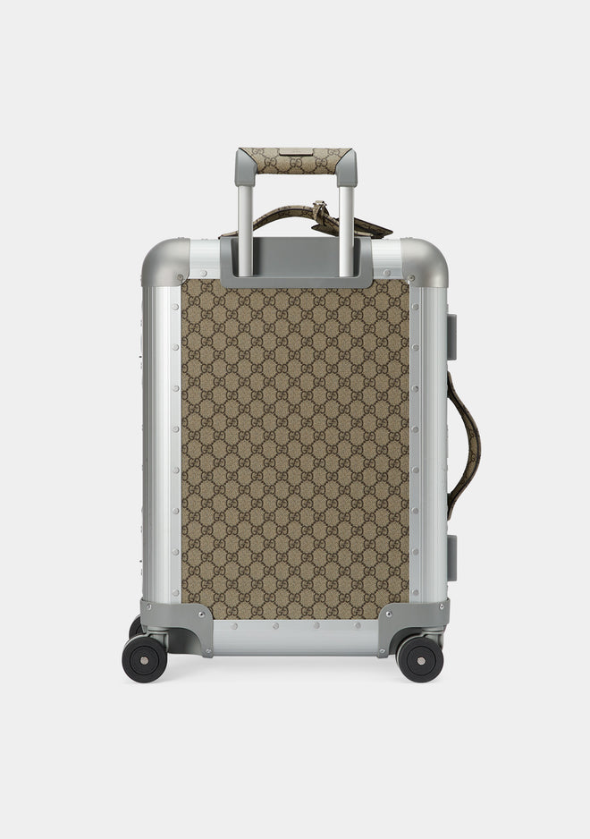 GUCCI MONOGRAM GG PLUS TROLLEY SUITCASE