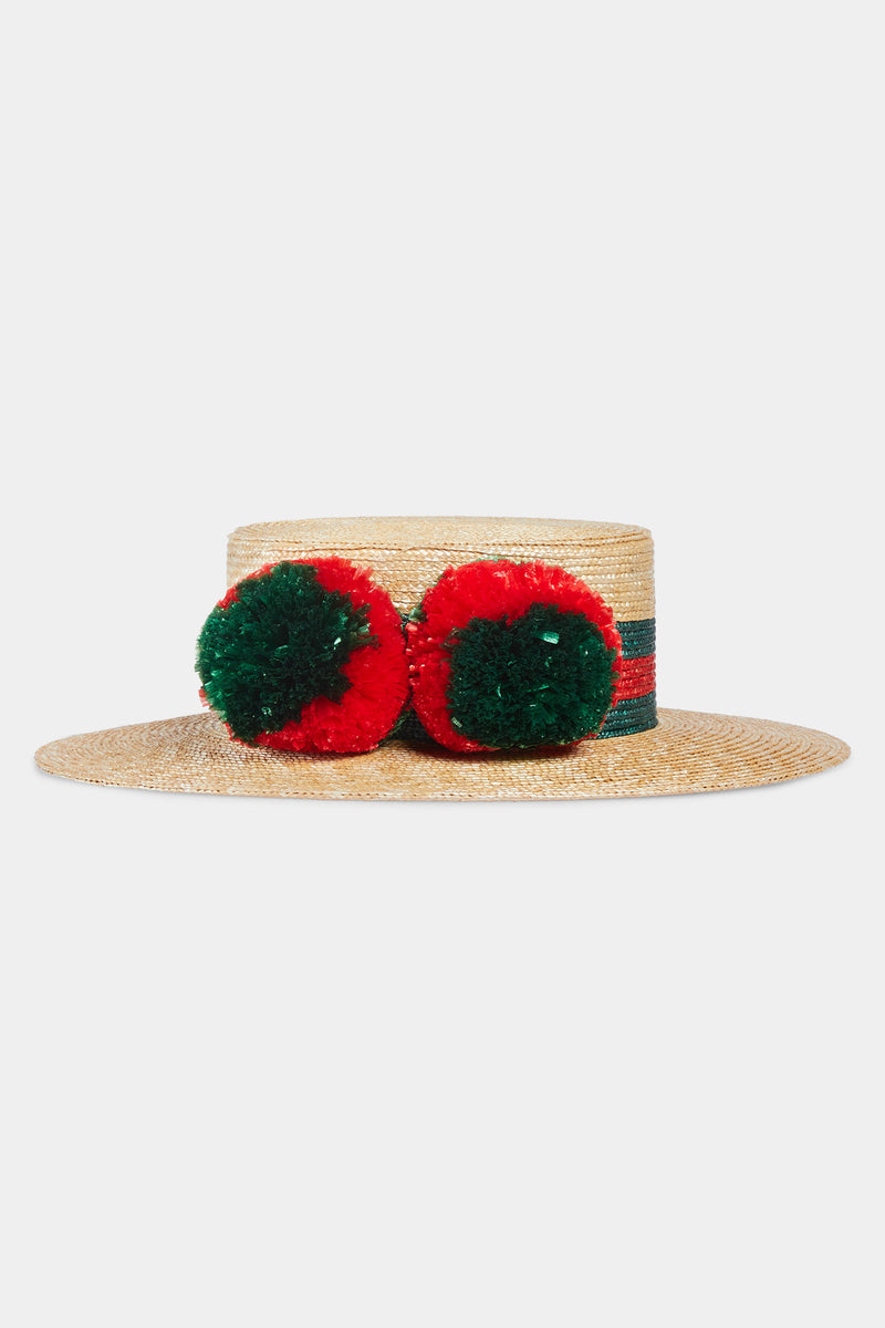 gucci hat with pom pom