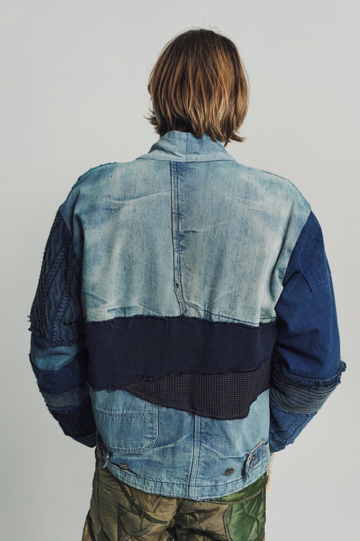 GREG LAUREN | MIXED BLUES CROPPED GL1