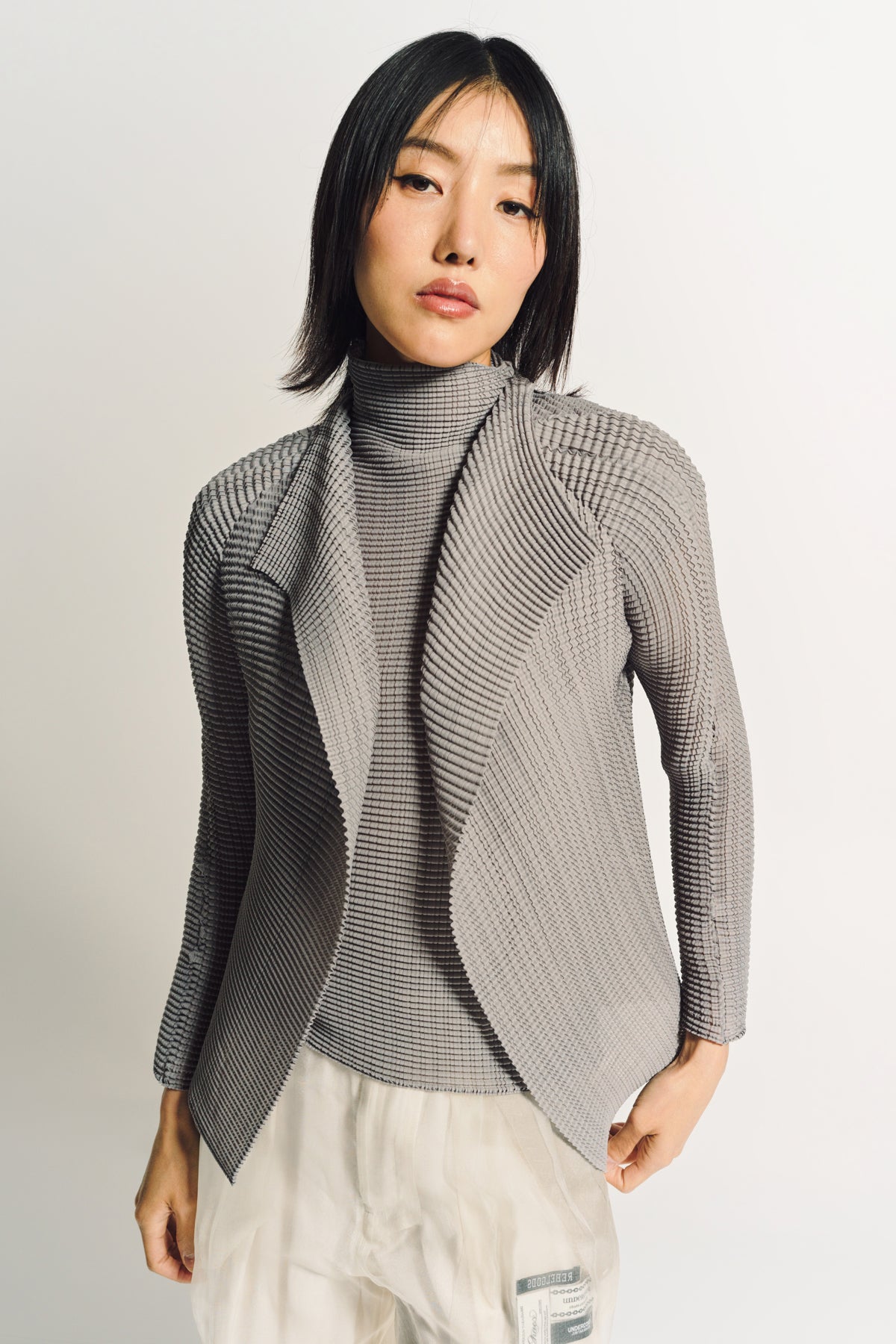 ISSEY MIYAKE | WOOLY PLEATS-46 LONG SLEEVE TOP