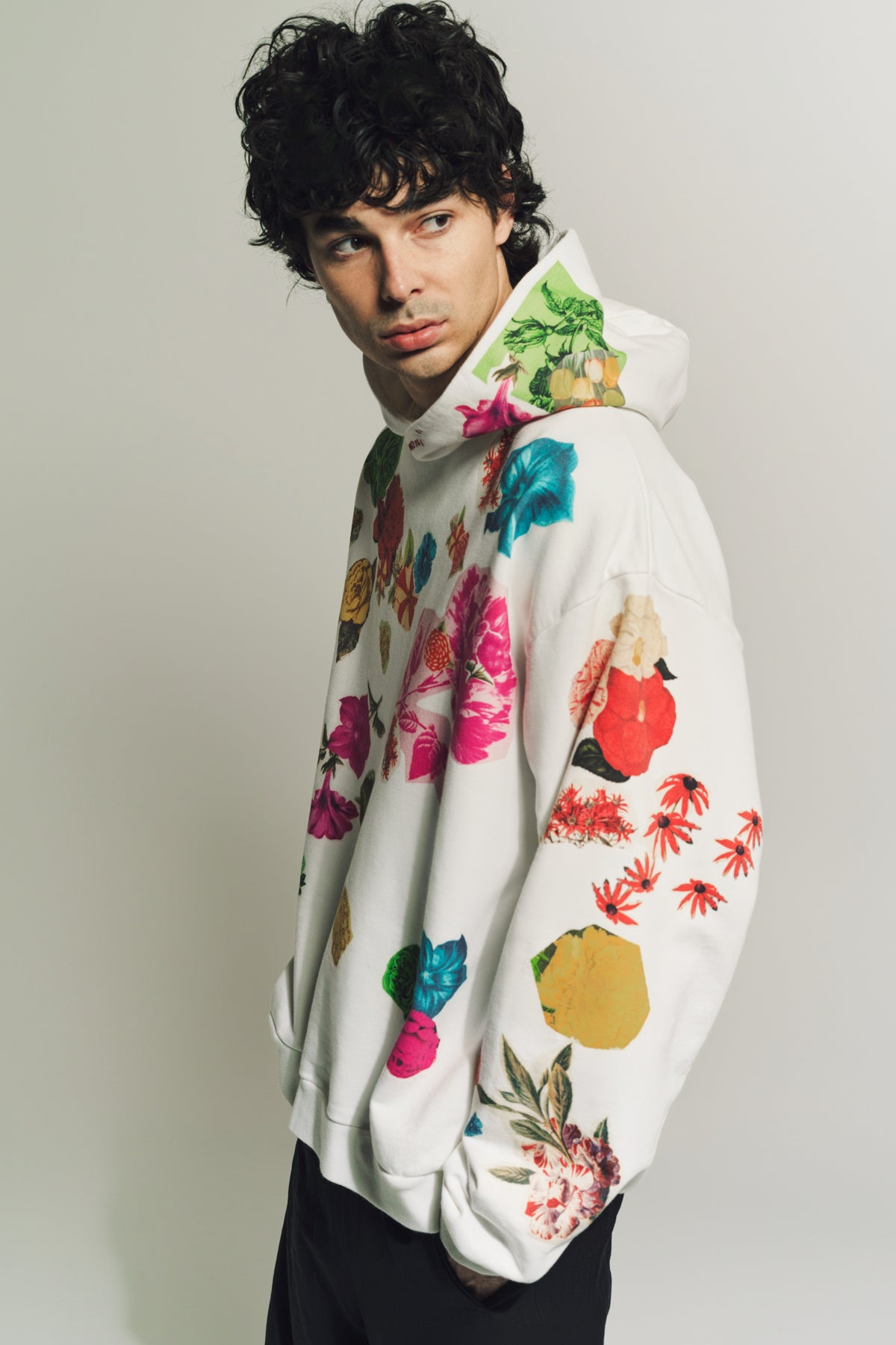 MARNI | FLORAL PRINT HOODIE - MAXFIELD LA