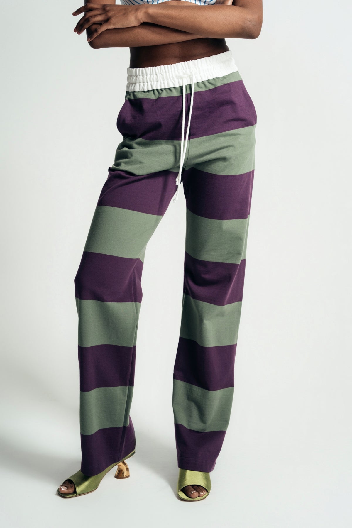 DRIES VAN NOTEN | RUGBY STRIPED PANTS