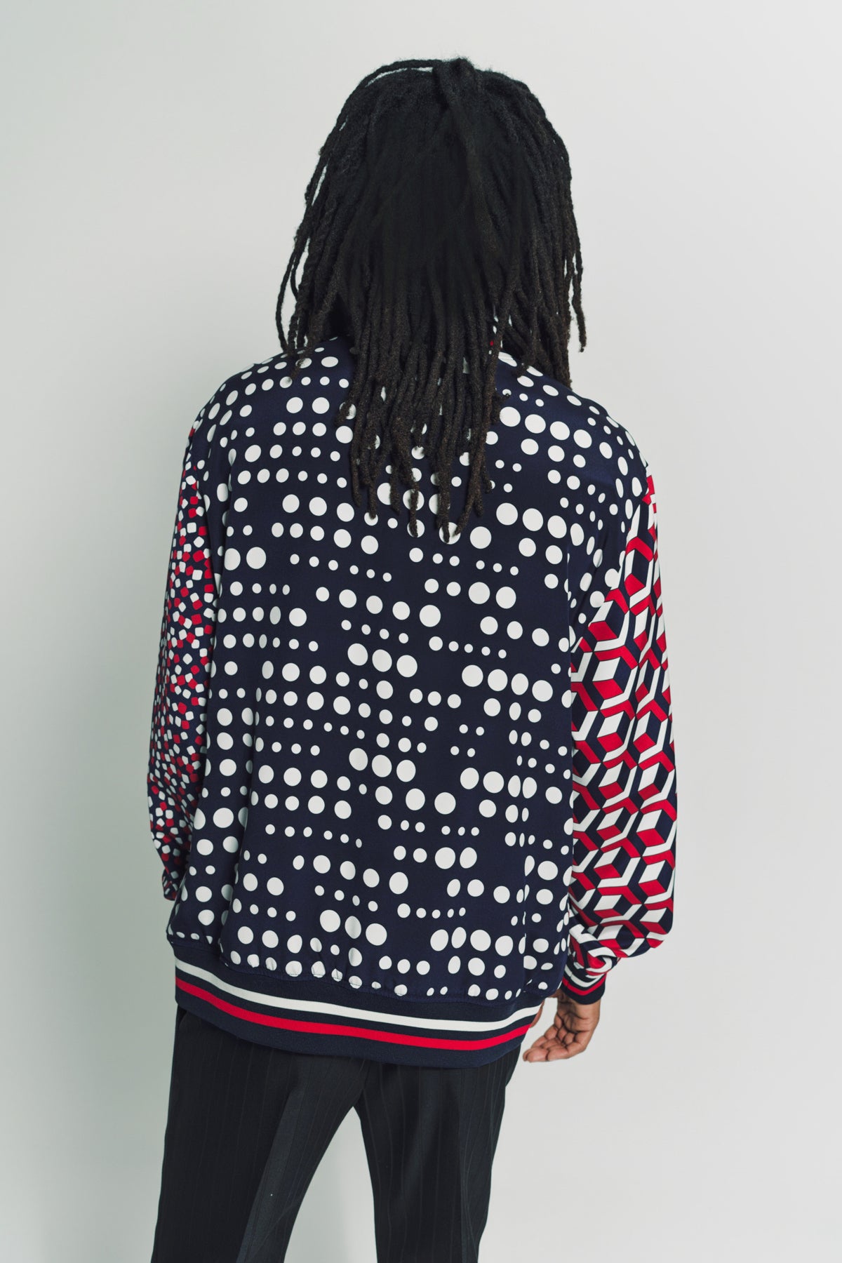 LIBERTINE | ‘RED WHITE AND BLUE MASH UP’ BOMBER JACKET