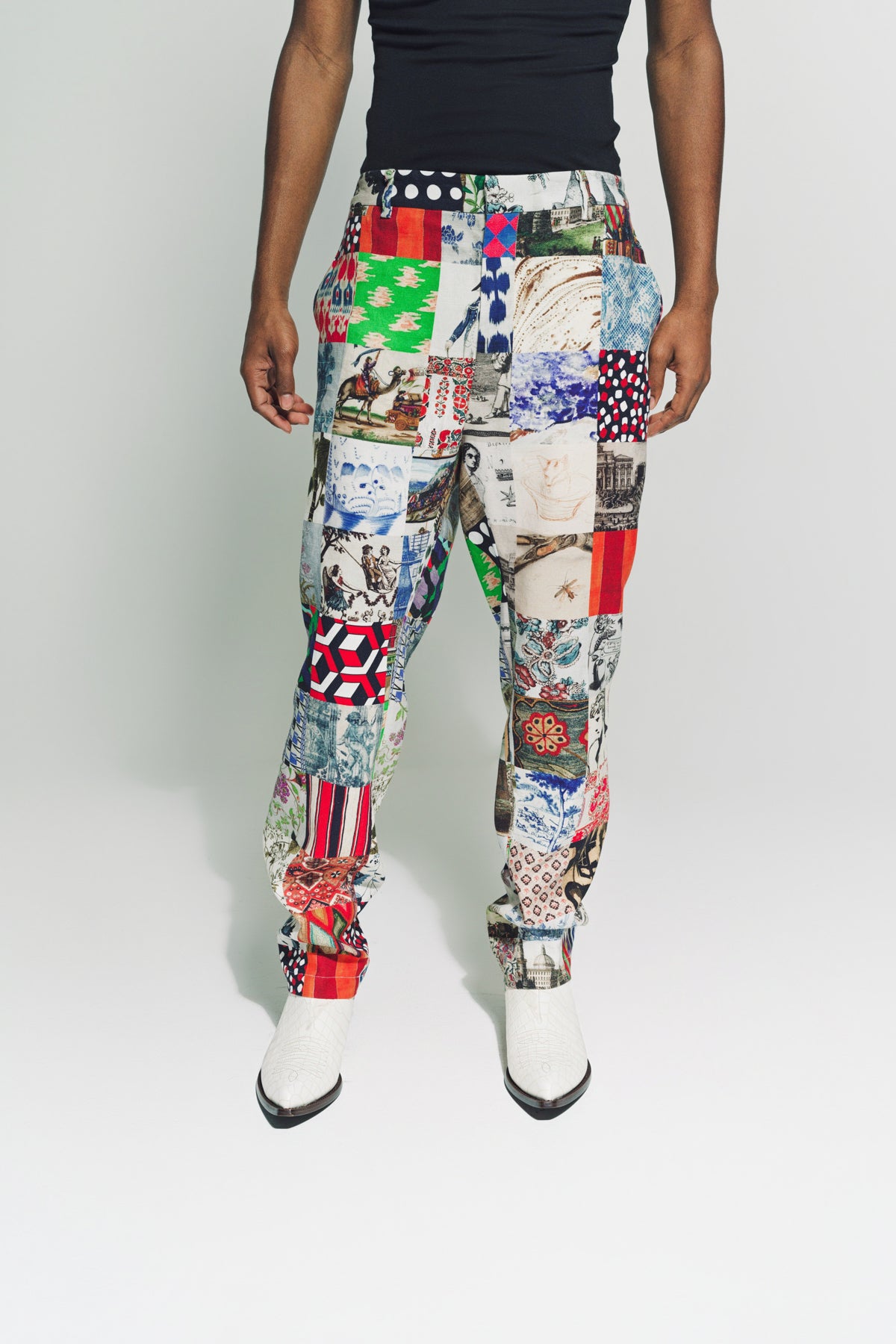 LIBERTINE | ‘BLOOMSBURY COLLAGE’ TROUSERS - MAXFIELD LA