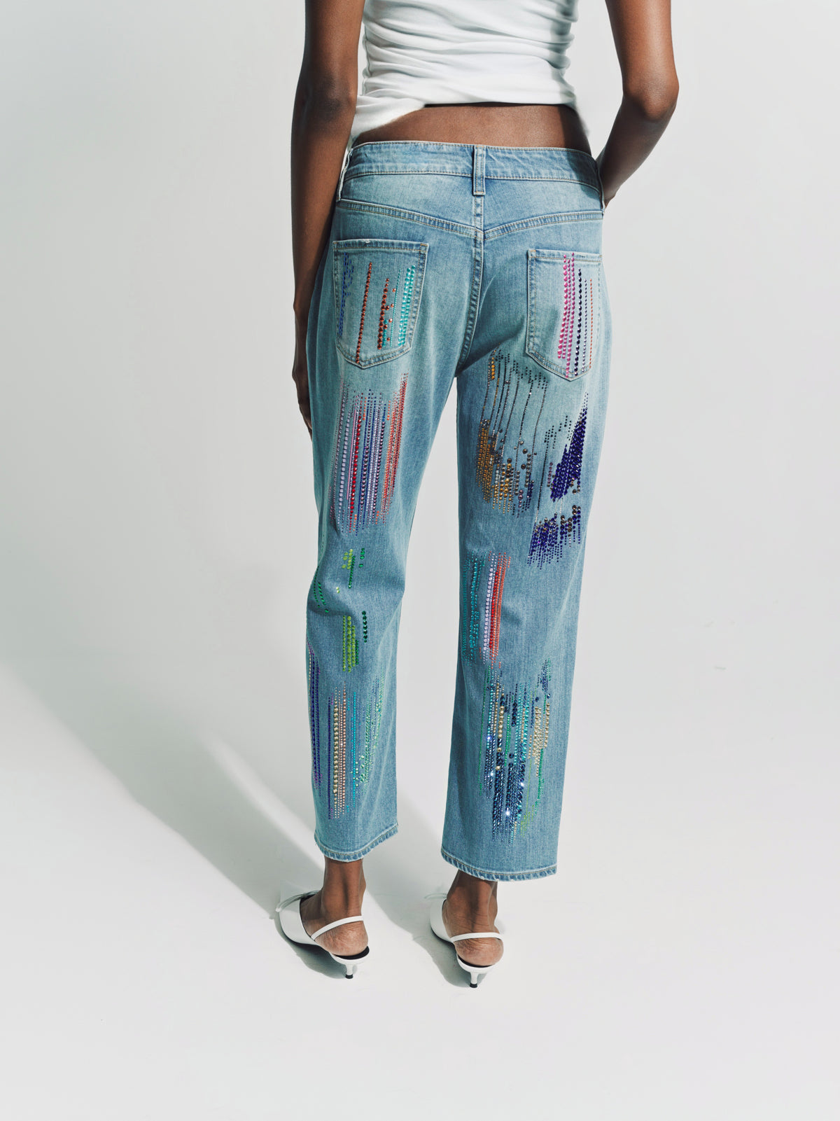 LIBERTINE | ‘FWB CRYSTAL’ BOYFRIEND JEANS