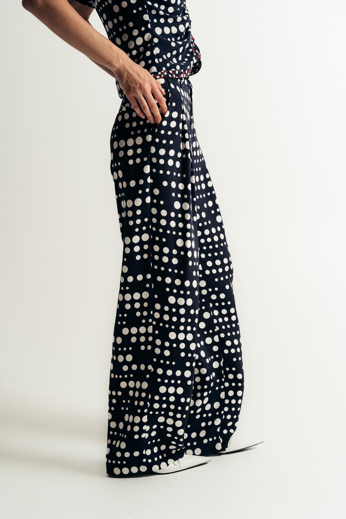 LIBERTINE | ‘DOT DOTISM’ TRUMPET PANTS